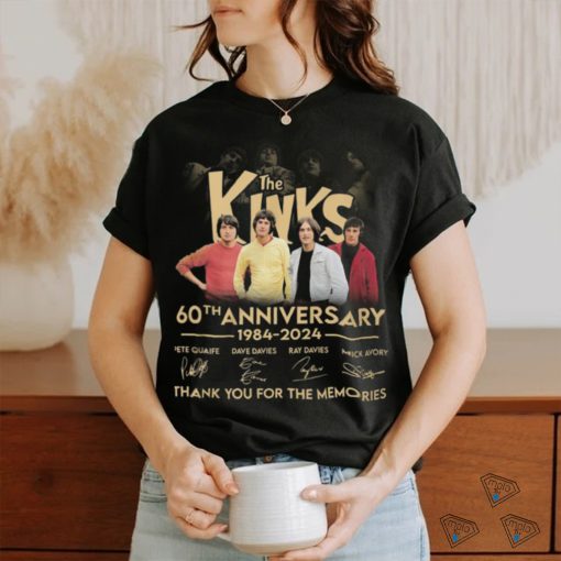 The Kinks 60th Anniversary 1984 2024 Thank You For The Memories T Shirt