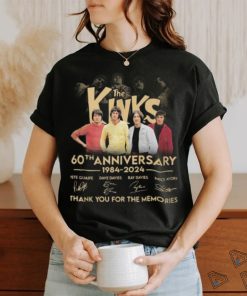 The Kinks 60th Anniversary 1984 2024 Thank You For The Memories T Shirt