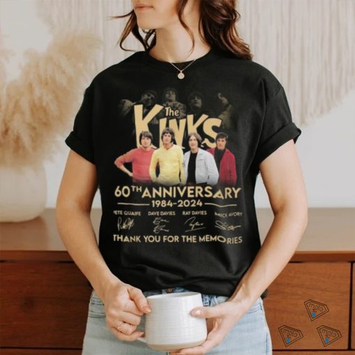 The Kinks 60th Anniversary 1984 2024 Thank You For The Memories T Shirt