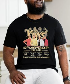 The Kinks Band 60th Anniversary 1984 2024 Thank You For The Memories Signatures Shirt