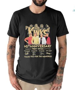 The Kinks Band 60th Anniversary 1984 2024 Thank You For The Memories Signatures Shirt