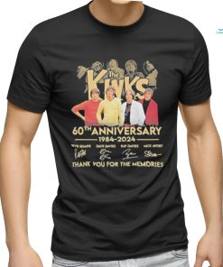 The Kinks Band 60th Anniversary 1984 2024 Thank You For The Memories Signatures Shirt