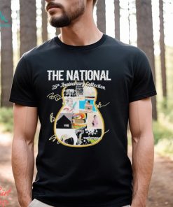 The National Band 25th anniversary Collection Guitar Signatures Shirt
