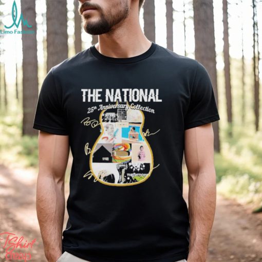 The National Band 25th anniversary Collection Guitar Signatures Shirt