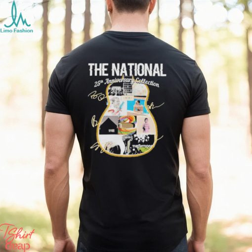 The National Band 25th anniversary Collection Guitar Signatures Shirt