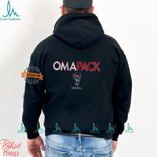 The North Carolina State baseball omapack 2024 shirt