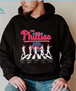 The Phillies Abbey Road Bryson Stott Bryce Harper Kyle Schwarber Alec Bohm and Nick Castellanos Signatures shirt
