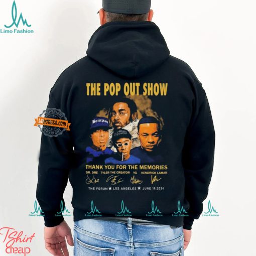 The Pop Out Show Kendrick Lamar signatures thank you for the memories June 19 2024 t shirt