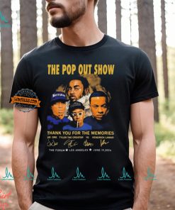 The Pop Out Show Kendrick Lamar signatures thank you for the memories June 19 2024 t shirt