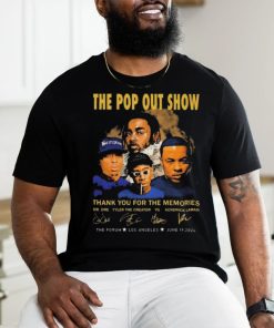 The Pop Out Show Thank You For The Memories Dr. Dre, Tyler The Creator, YG, Kendrick Lamar Signatures shirt