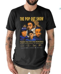 The Pop Out Show Thank You For The Memories Dr. Dre, Tyler The Creator, YG, Kendrick Lamar Signatures shirt