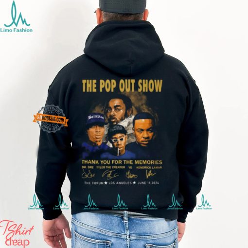 The Pop Out Show Thank You For The Memories Dr. Dre, Tyler The Creator, YG, Kendrick Lamar T Shirt