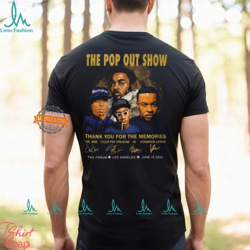 The Pop Out Show Thank You For The Memories Dr. Dre, Tyler The Creator, YG, Kendrick Lamar T Shirt