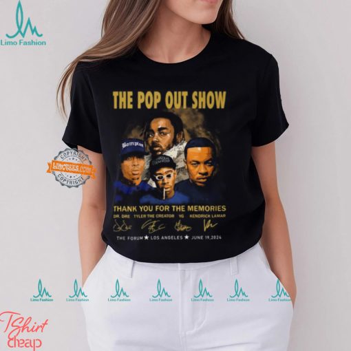 The Pop Out Show Thank You For The Memories Dr. Dre, Tyler The Creator, YG, Kendrick Lamar T Shirt