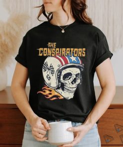 The conspirators slash a skull in helmet shirt