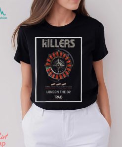 The killers final at the o2 london on 8 10 and 11 july with special guest travis band new album rebel diamonds print art poster shirt