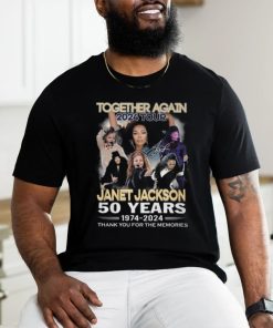 Together Again 2024 Tour Janet Jackson 50 Years 1974 2024 Thank You For The Memories T Shirt