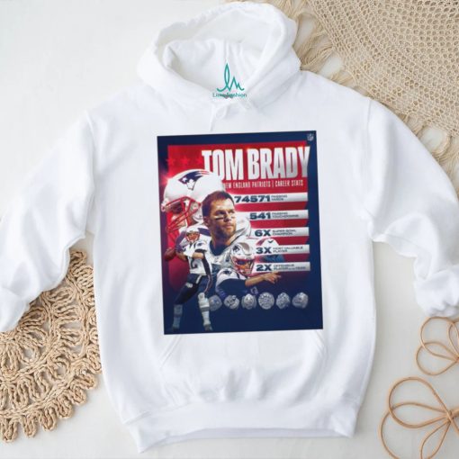 Tom Brady Hall Of Fame 74517 Passing Yards 741 Passing Touchdowns 6x Super Bowl Champions Shirt