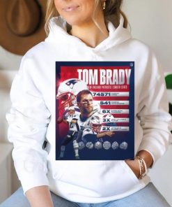 Tom Brady Hall Of Fame 74517 Passing Yards 741 Passing Touchdowns 6x Super Bowl Champions Shirt