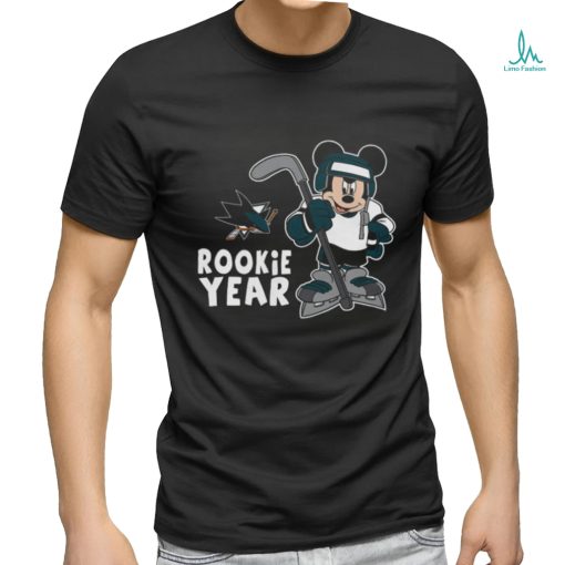 Top San Jose Sharks Mickey Disney Rookie Year T Shirt