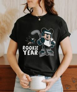 Top San Jose Sharks Mickey Disney Rookie Year T Shirt