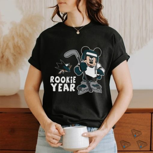 Top San Jose Sharks Mickey Disney Rookie Year T Shirt