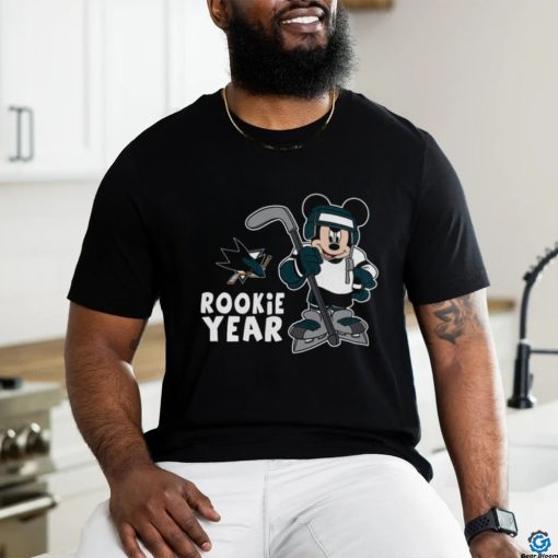 Top San Jose Sharks Mickey Disney Rookie Year T Shirt