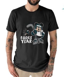 Top San Jose Sharks Mickey Disney Rookie Year T Shirt