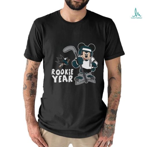 Top San Jose Sharks Mickey Disney Rookie Year T Shirt