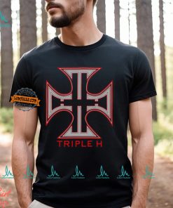 Triple H The Game Cross Logo Black T shirt