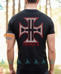 Triple H The Game Cross Logo Black T shirt