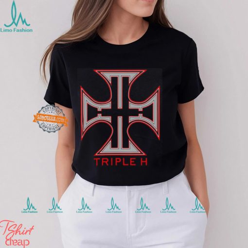 Triple H The Game Cross Logo Black T shirt