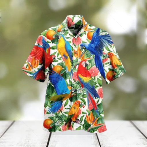 Tropical Parrot Hawaiian Shirt For Men Women