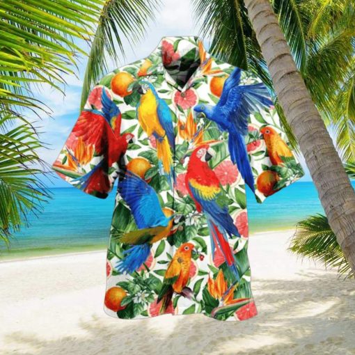 Tropical Parrot Hawaiian Shirt For Men Women