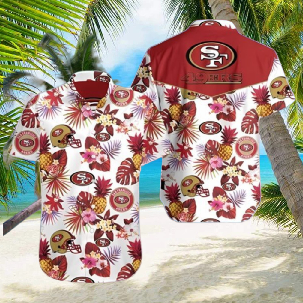 Tropical Plant San Francisco 49ers Hawaiian Shirt Summer Button Up Tropical Plant San Francisco 49ers Hawaiian Shirt Summer Button Up