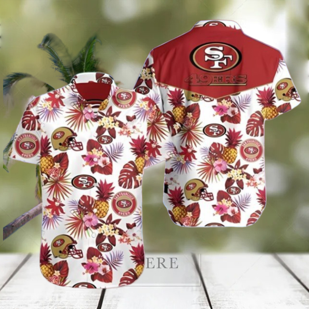 Tropical Plant San Francisco 49ers Hawaiian Shirt Summer Button Up Tropical Plant San Francisco 49ers Hawaiian Shirt Summer Button Up