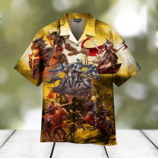 True Knights Never Give Up Hawaiian Shirt For Men Women
