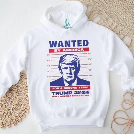 Trump 2024 WANTED poster   wanted for a second term   kiss cut sticker   waterbottle, journal, laptop   make a statement