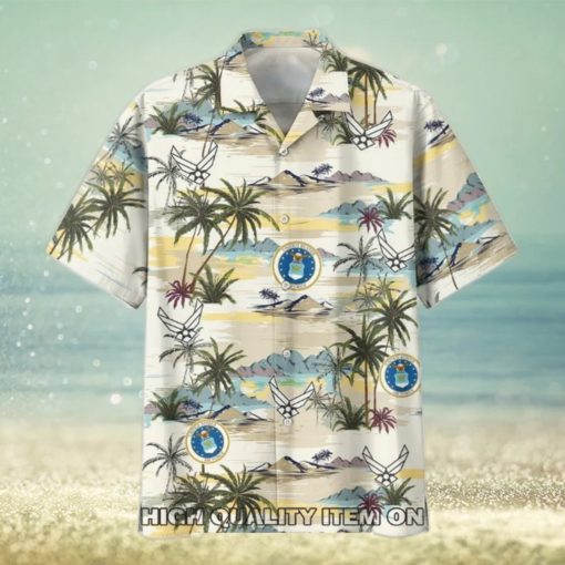 U.S. Air Force Veterans Button Down Unisex Hawaiian Shirt