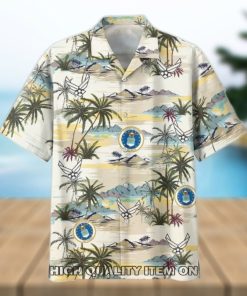 U.S. Air Force Veterans Button Down Unisex Hawaiian Shirt