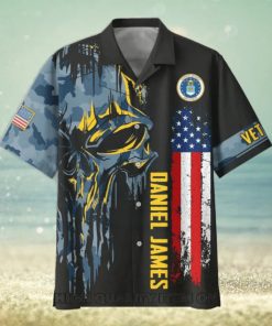 U.S. Air Force Veterans Punisher Skull Custom Hawaiian Shirt