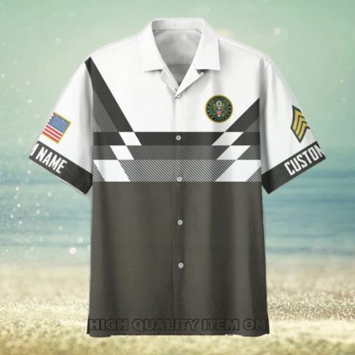 U.S. Army Custom Name And Rank Trending Hawaiian Shirt