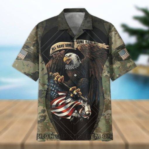 U.S. Army Veterans Custom Name Camouflage Hawaiian Shirt