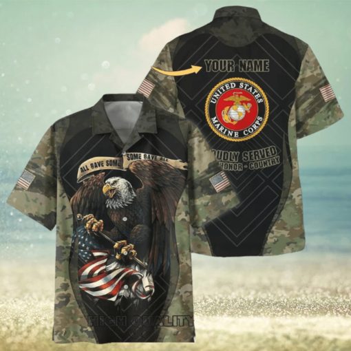 U.S. Marine Corps All Gave Some Some Gave All Custom Hawaiian Shirt