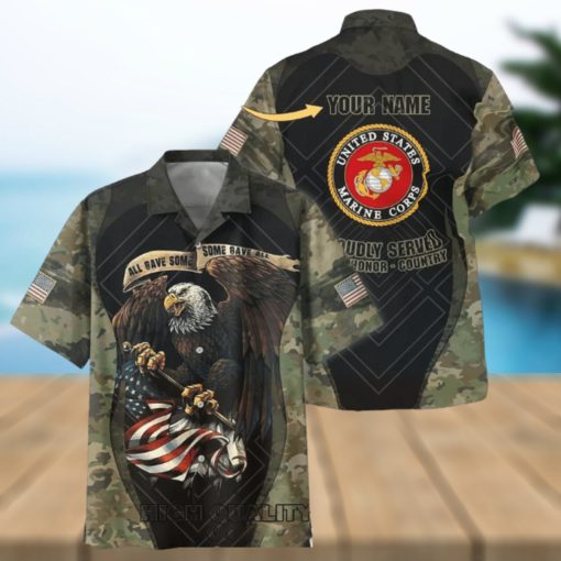 U.S. Marine Corps All Gave Some Some Gave All Custom Hawaiian Shirt