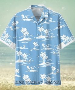 U.S. Navy Ocean Blue Short Sleeve Hawaiian Shirt