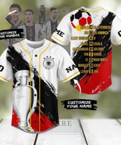 UEFA Euro 2024 Germany Champions Custom Baseball Jersey