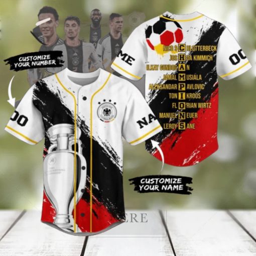 UEFA Euro 2024 Germany Champions Custom Baseball Jersey