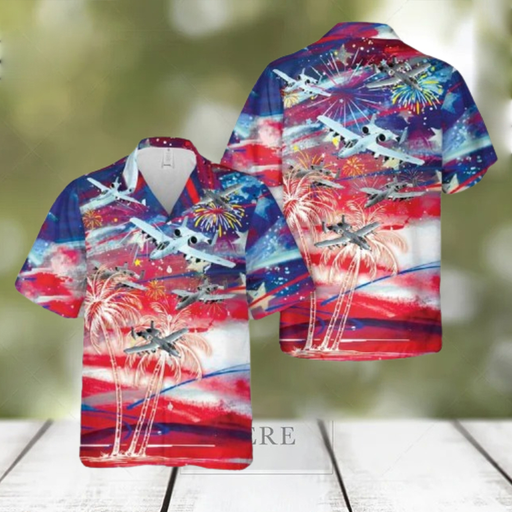 US Air Force Fairchild Republic A 10 Thunderbolt II 4th Of July Hawaiian Shirt Beach Summer US Air Force Fairchild Republic A 10 Thunderbolt II 4th Of July Hawaiian Shirt Beach Summer