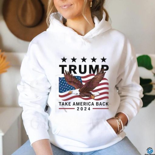 US Flag Trump Take America Back 2024 Retro Shirt